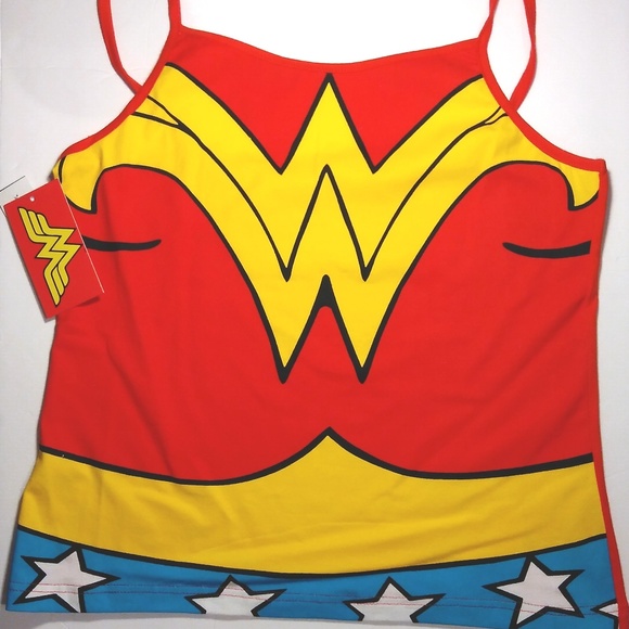 NWT - OFFICIAL LICENSED WONDER WOMAN HALTER TOP - Picture 5 of 7